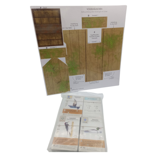 Flügelschlag Kombiset komplettes Kartenset für das Basisspiel und Würfelturm "Bird Feeder"