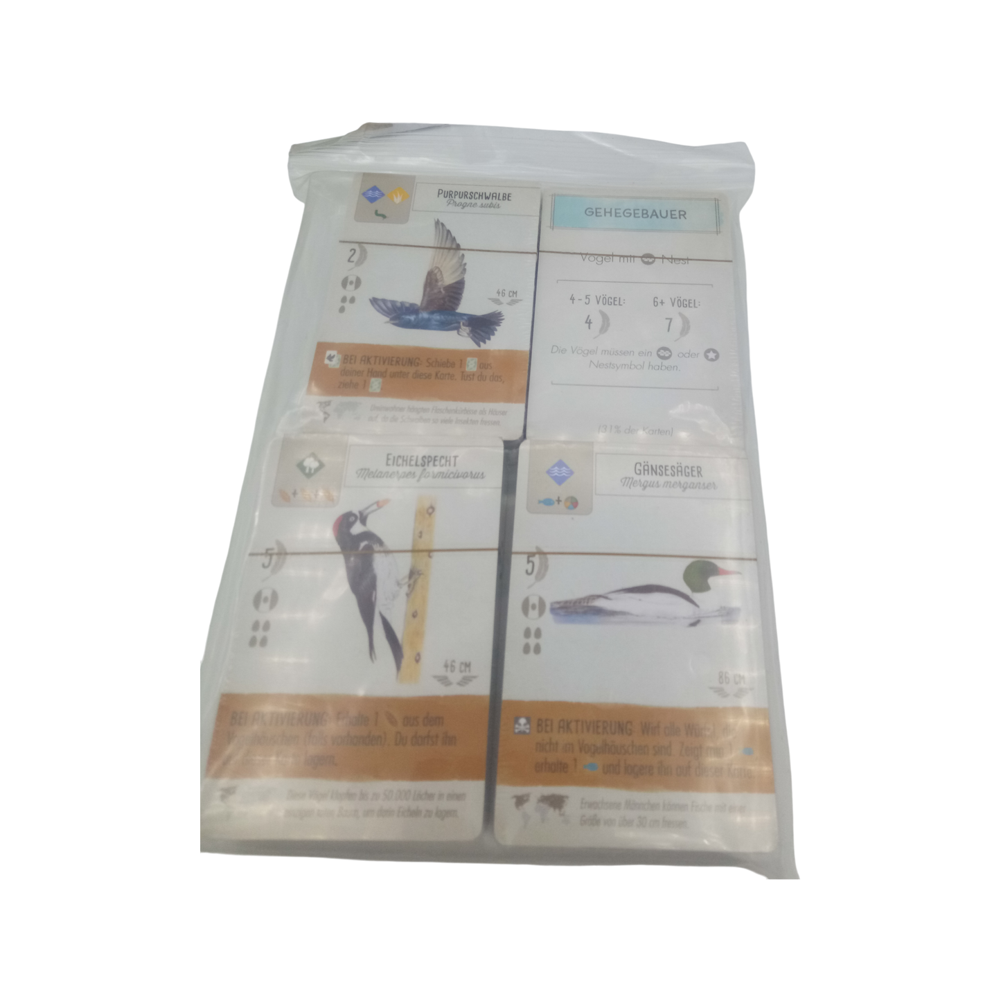 Wingspan Combi-Set complete card set GERMAN and dice tower bird feeder