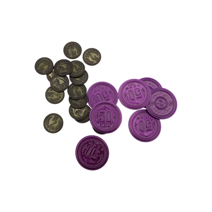 Scythe Metallmünzen 2er und 50er