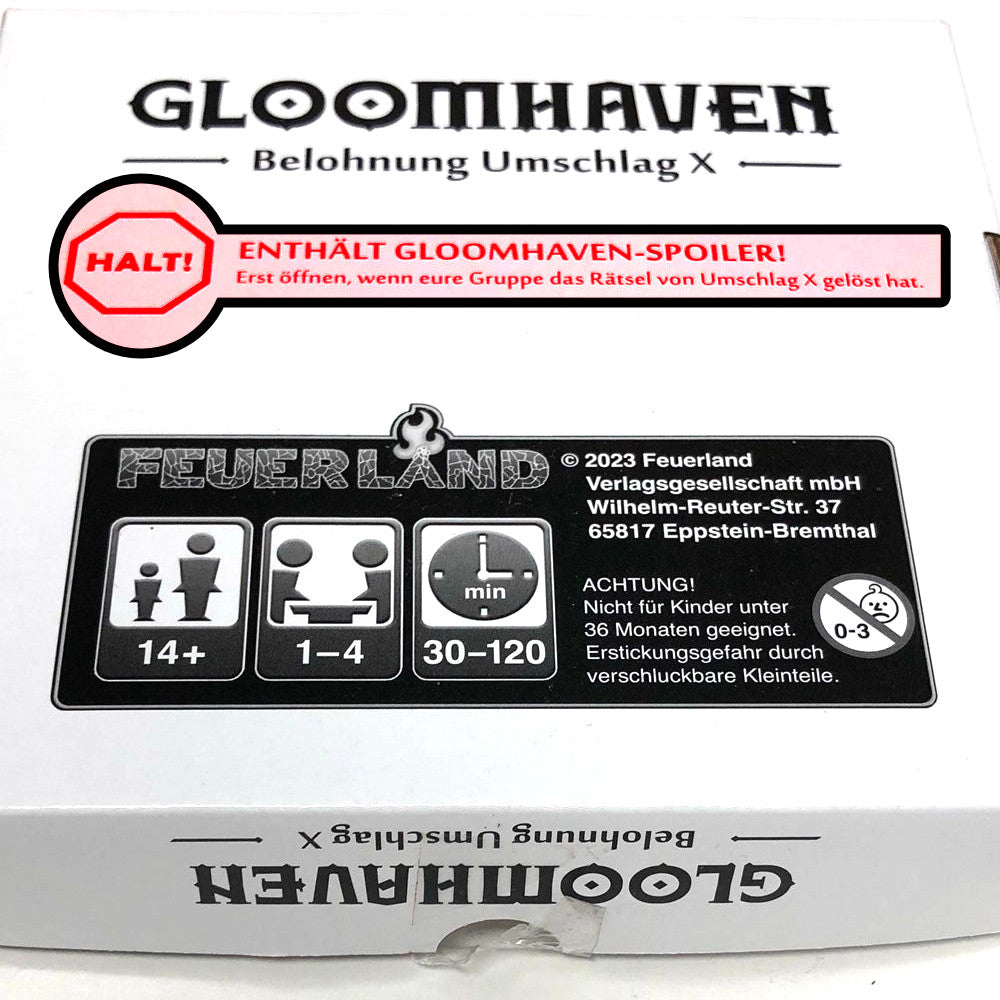 Umschlag X für Gloomhaven