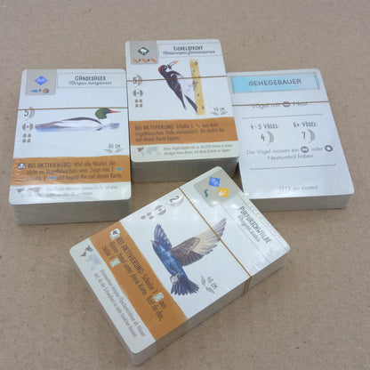 Flügelschlag Kombiset komplettes Kartenset für das Basisspiel und Würfelturm "Bird Feeder"