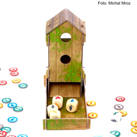 Flügelschlag Kombiset komplettes Kartenset für das Basisspiel und Würfelturm "Bird Feeder"