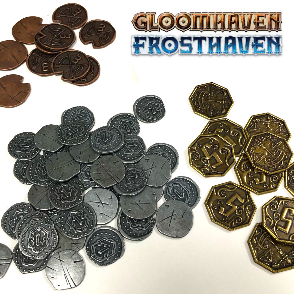 Metal coins Frosthaven-Gloomhaven